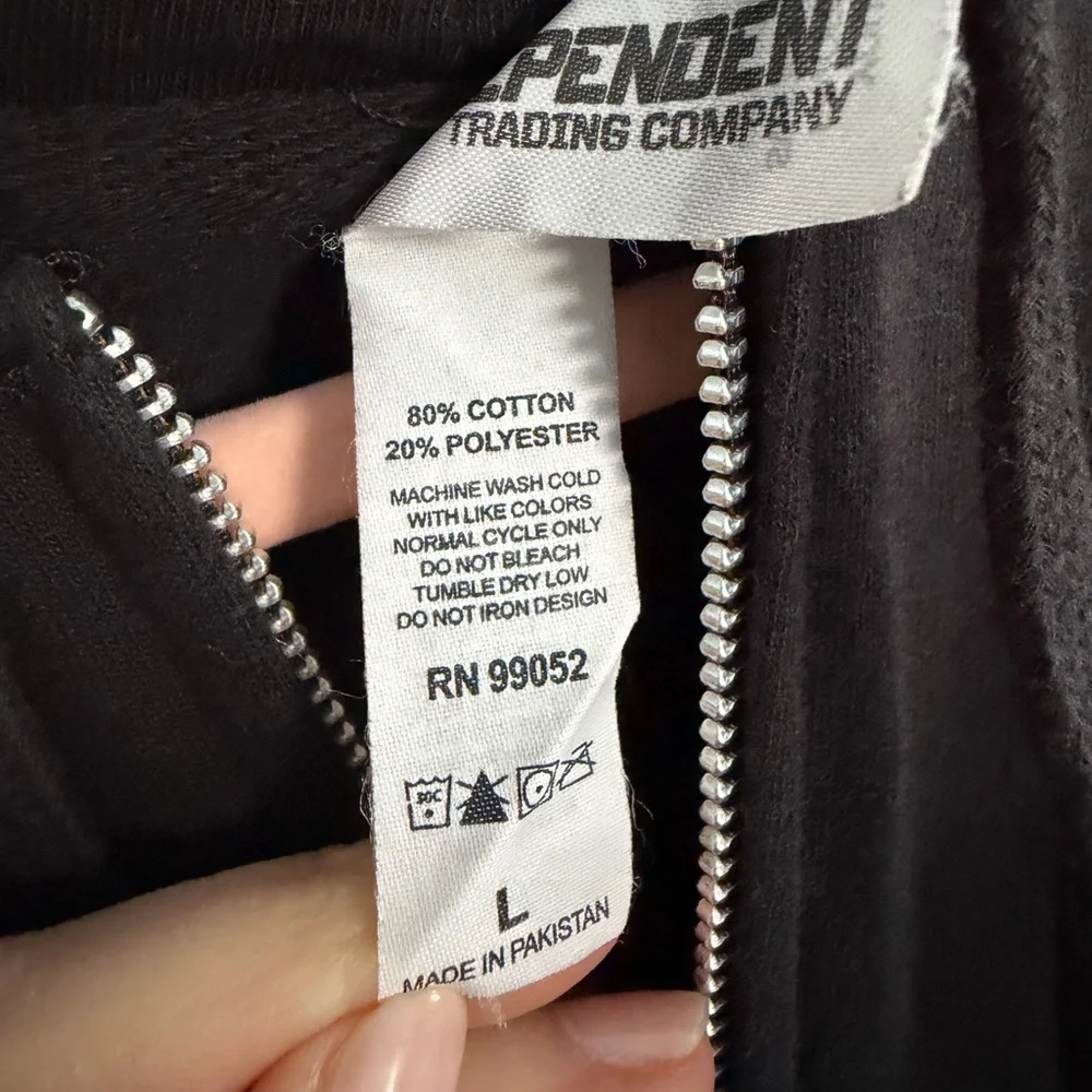 The Smashing Pumpkins ZERO Black Zip-Up Hoodie -large - Picture 6 of 6